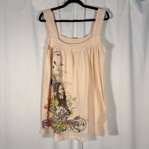 Vintage Bob Marley Graphic Babydoll Dress